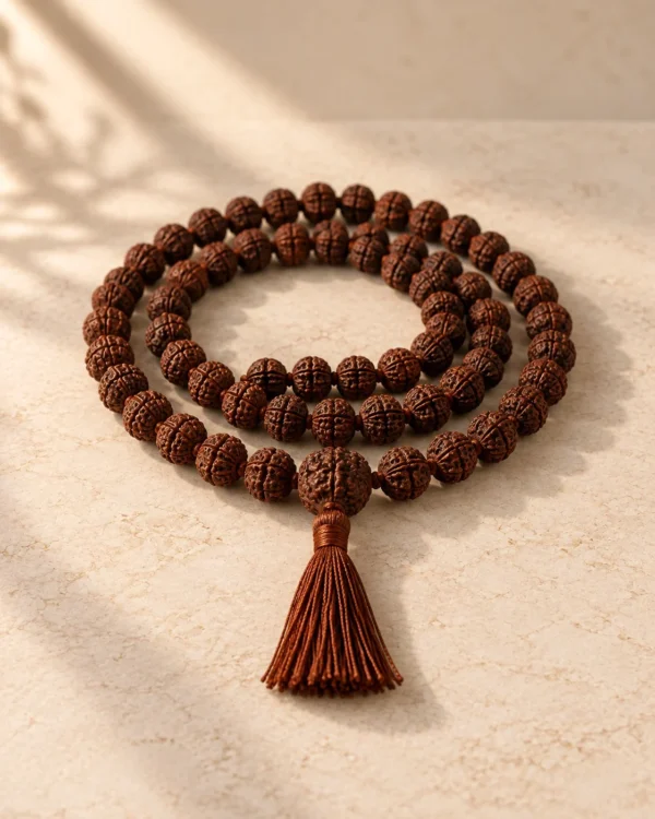 5-Mukhi Rudraksha Mala — 108 Bead